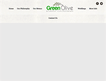 Tablet Screenshot of greenolivecatering.ie